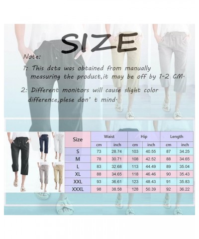 Womens Pants Dressy Casual, Women Linen Pants Straight Leg Loose Fit Casual Drawstring Lounge Beach Trousers Pants Z2-gray $1...