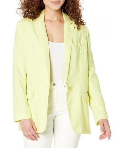 Women's Linen on The Edge Blazer Sunny Lime $34.18 Blazers