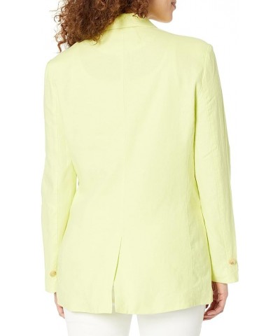 Women's Linen on The Edge Blazer Sunny Lime $34.18 Blazers