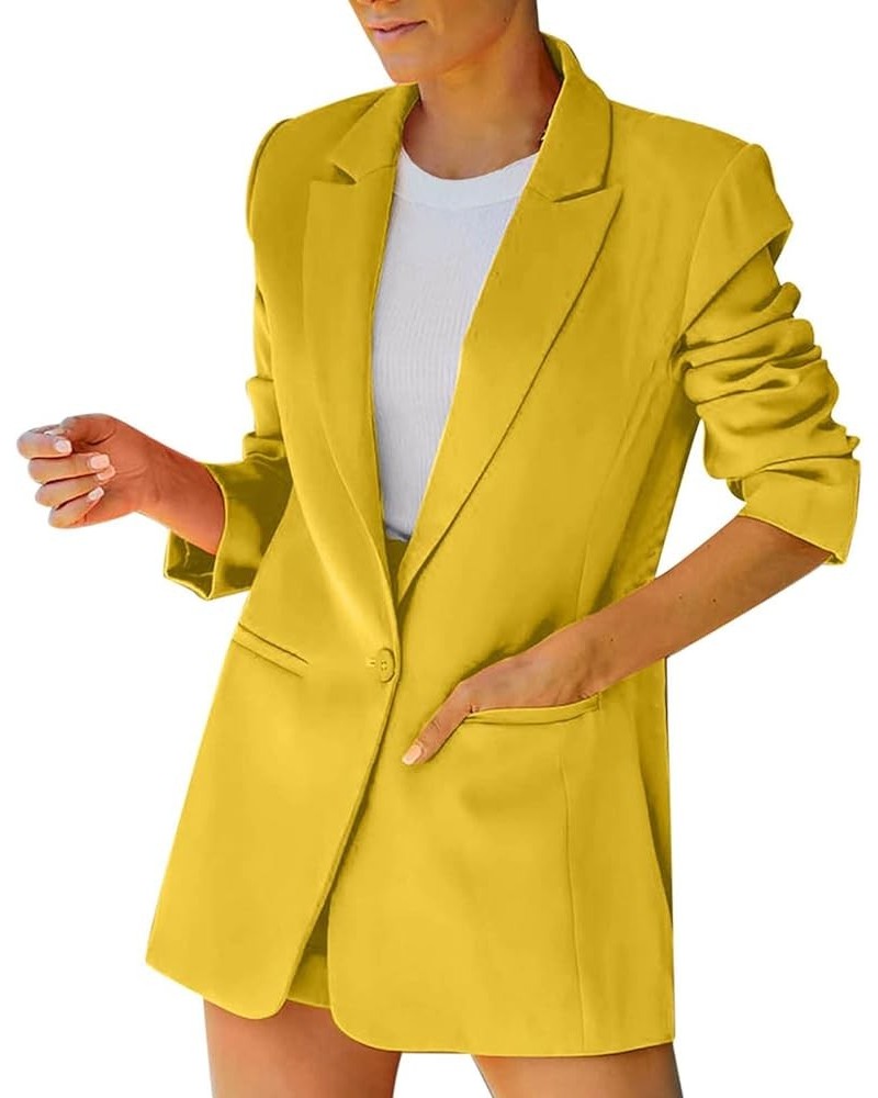 Women Blazers for Work Casual Long Sleeve Open Front Jacket Coat Work Office Business Notched Collar Jacket Work Suit 243-akv...