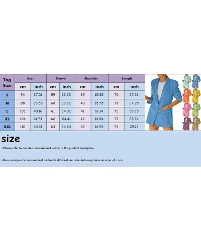 Women Blazers for Work Casual Long Sleeve Open Front Jacket Coat Work Office Business Notched Collar Jacket Work Suit 243-akv...