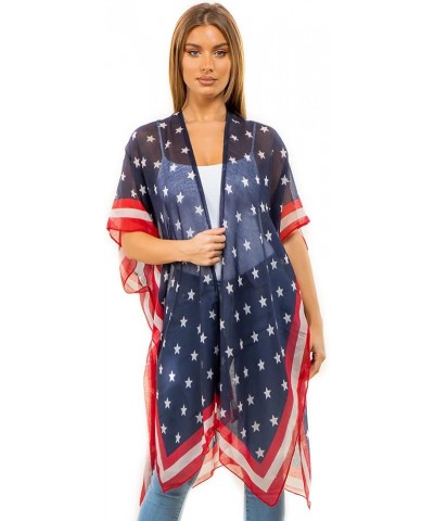 CCFW Women's USA Flag Theme Vintage Kimono Cover-up Shawl Vest … 4132 Kimono $13.99 Swimsuits