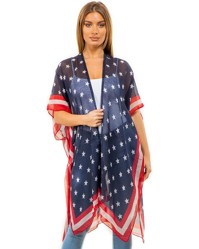 CCFW Women's USA Flag Theme Vintage Kimono Cover-up Shawl Vest … 4132 Kimono $13.99 Swimsuits