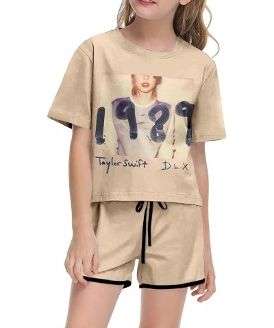 Girls Shorts Set Shirts for Women Crewneck T-shirts Causal Loose Fit Blouse Teen Girls/Boys Y2K Tops Short Tees+Pants 6-bg $8...