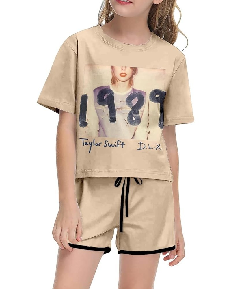 Girls Shorts Set Shirts for Women Crewneck T-shirts Causal Loose Fit Blouse Teen Girls/Boys Y2K Tops Short Tees+Pants 6-bg $8...