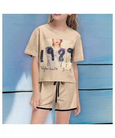 Girls Shorts Set Shirts for Women Crewneck T-shirts Causal Loose Fit Blouse Teen Girls/Boys Y2K Tops Short Tees+Pants 6-bg $8...