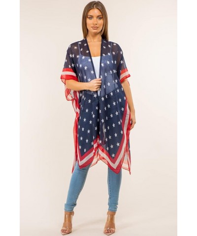 CCFW Women's USA Flag Theme Vintage Kimono Cover-up Shawl Vest … 4132 Kimono $13.99 Swimsuits