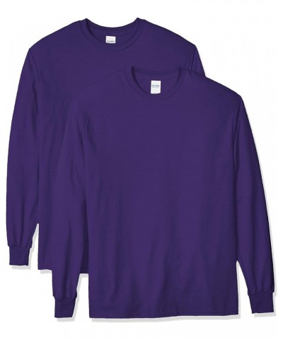 Adult Ultra Cotton Long Sleeve T-Shirt, Style G2400, Multipack 2 Purple (2-pack) $8.40 T-Shirts