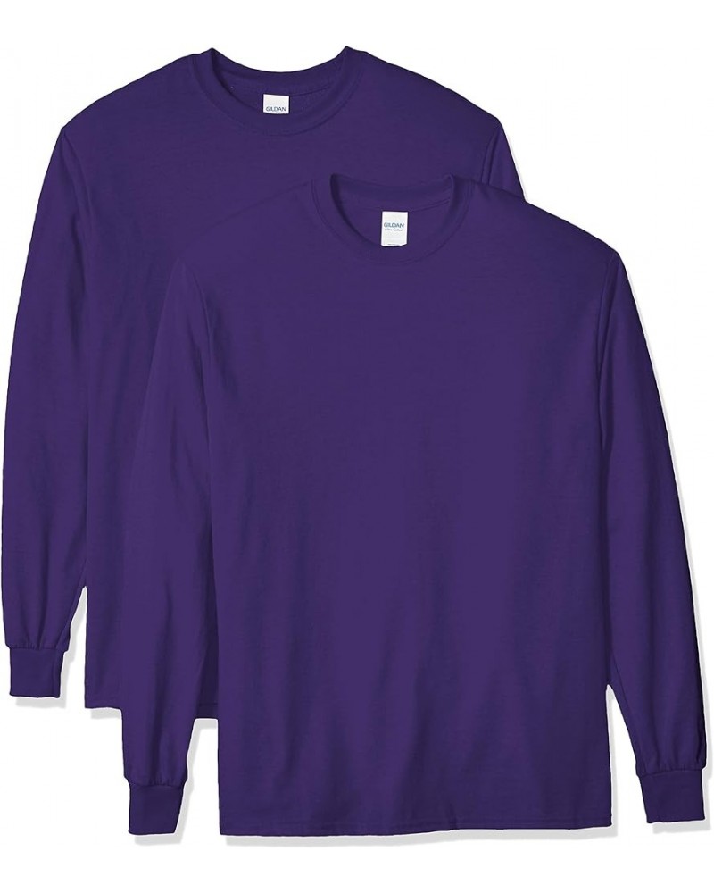 Adult Ultra Cotton Long Sleeve T-Shirt, Style G2400, Multipack 2 Purple (2-pack) $8.40 T-Shirts