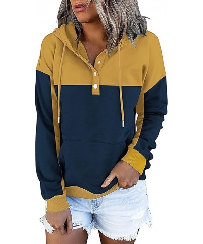 Womens Hoodies Sweatshirts with Kangaroo Pockets 7-yellow $23.19 Hoodies & Sweatshirts