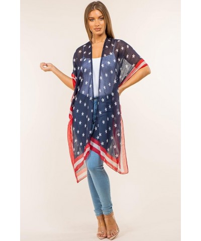 CCFW Women's USA Flag Theme Vintage Kimono Cover-up Shawl Vest … 4132 Kimono $13.99 Swimsuits