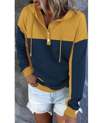 Womens Hoodies Sweatshirts with Kangaroo Pockets 7-yellow $23.19 Hoodies & Sweatshirts