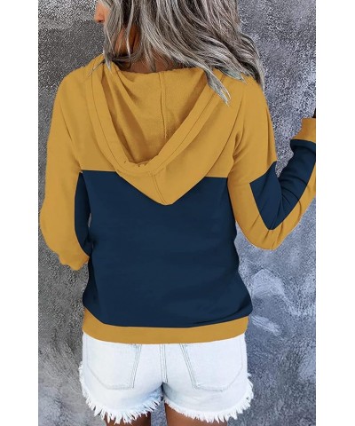 Womens Hoodies Sweatshirts with Kangaroo Pockets 7-yellow $23.19 Hoodies & Sweatshirts