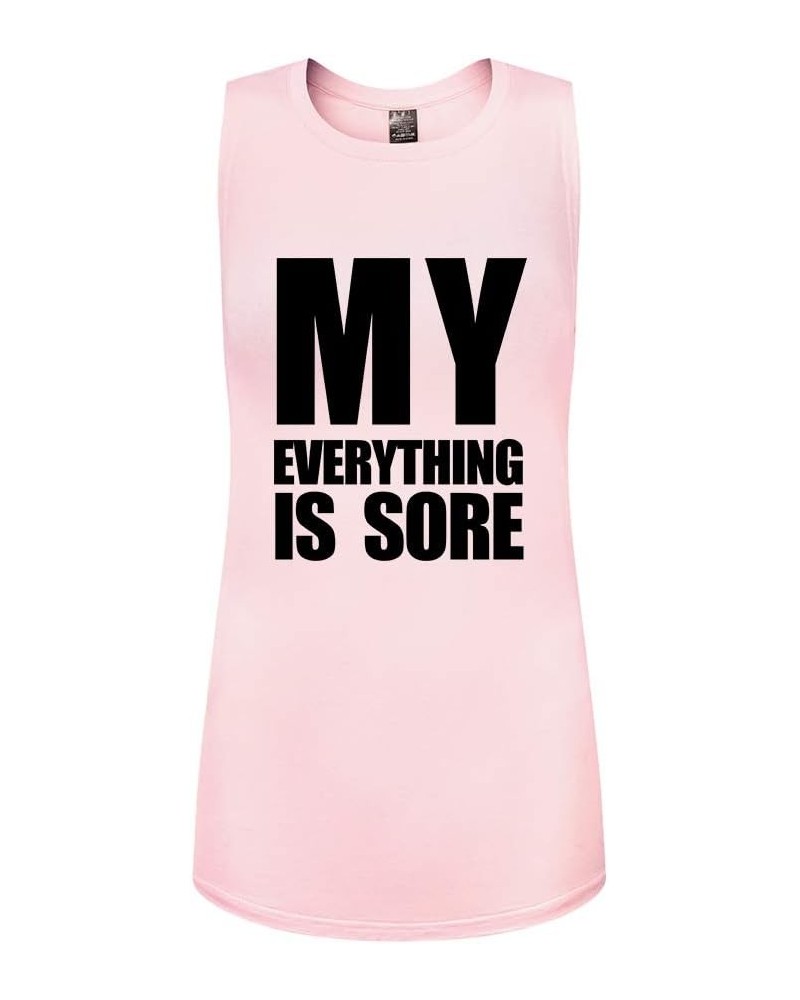 Workout Tank Tops for Women-Womens Funny Saying Fitness Gym Sleeveless Racerback Shirts Vwt-pink $10.58 Activewear