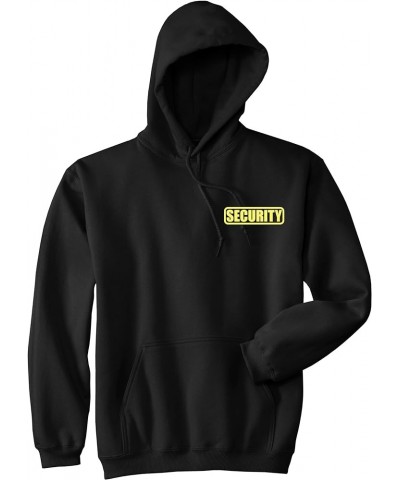 Security hoody with REFLECTIVE LOGO on both left chest and back. Black/Yellow $17.60 Tops