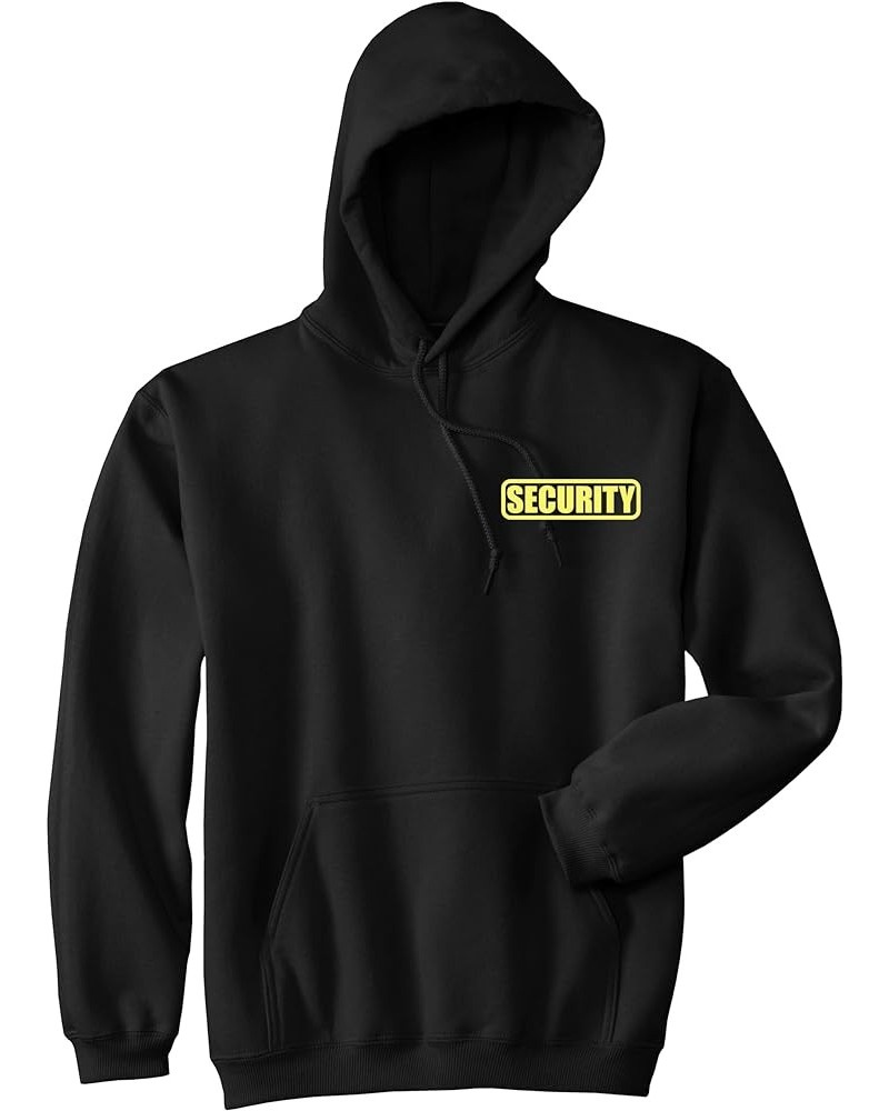 Security hoody with REFLECTIVE LOGO on both left chest and back. Black/Yellow $17.60 Tops