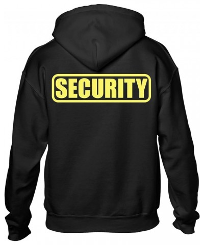 Security hoody with REFLECTIVE LOGO on both left chest and back. Black/Yellow $17.60 Tops