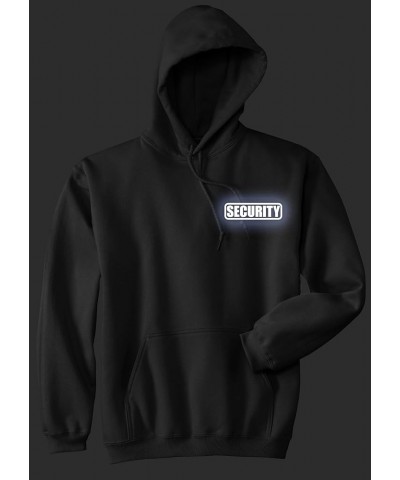 Security hoody with REFLECTIVE LOGO on both left chest and back. Black/Yellow $17.60 Tops