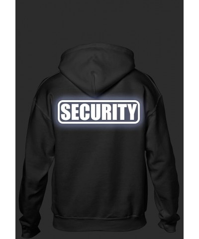 Security hoody with REFLECTIVE LOGO on both left chest and back. Black/Yellow $17.60 Tops