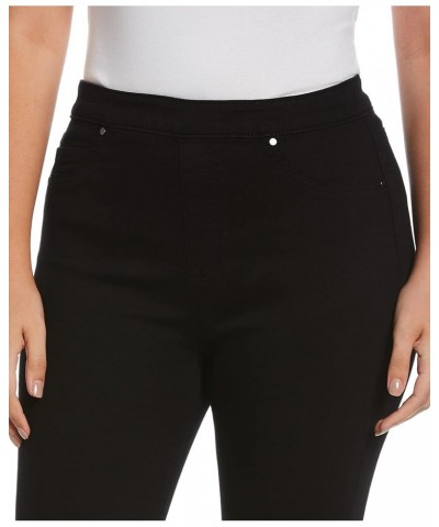 Women's Pull-on Skinny Fit Ankle Jeans Black $11.56 Jeans