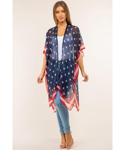 CCFW Women's USA Flag Theme Vintage Kimono Cover-up Shawl Vest … 4132 Kimono $13.99 Swimsuits