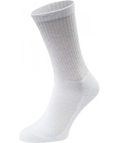 48 Pairs Crew Socks for Men Women Kids, Wholesale Bulk Cotton Basic Sport Sock, Donation White $29.90 Activewear